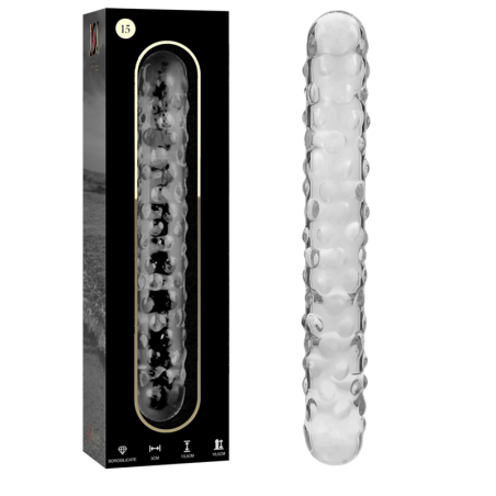 NEBULA SERIES BY IBIZA - MODÈLE 15 GODE EN VERRE BOROSILICATE CLAIR 18