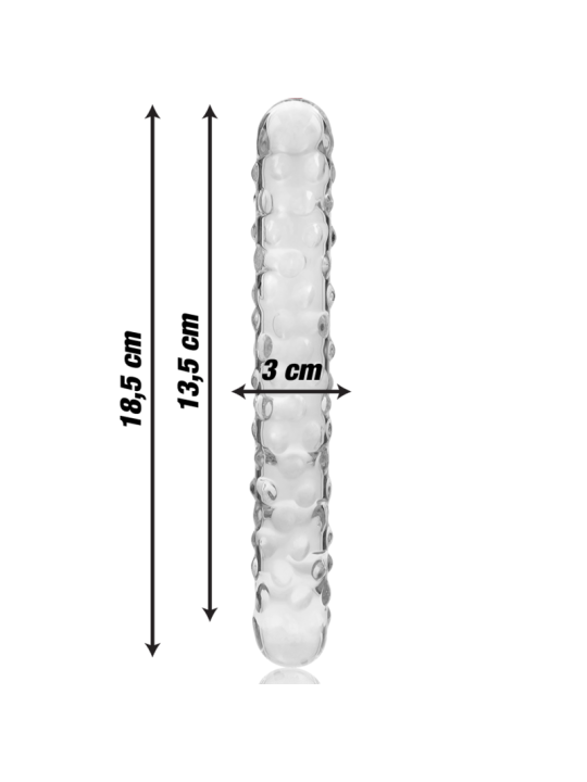 NEBULA SERIES BY IBIZA - MODEL 15 DILDO VAN HELDER BOROSILICATEGLAS 18