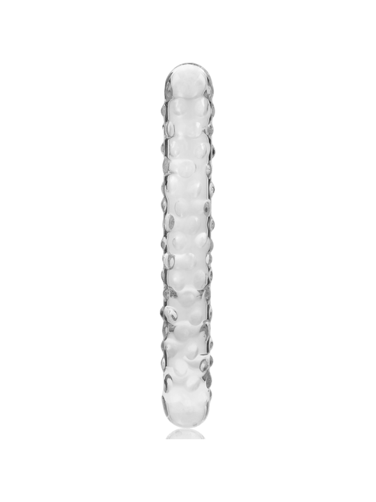 NEBULA SERIES BY IBIZA - MODEL 15 DILDO BOROSILICATE GLASS CLEAR 18.5 