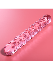 NEBULA SERIES BY IBIZA - MODÈLE 15 GODE EN VERRE BOROSILICATE ROSE 18.