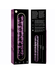 NEBULA SERIES BY IBIZA - MODÈLE 15 GODE EN VERRE BOROSILICATE ROSE 18.
