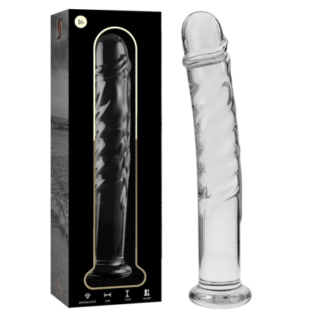 NEBULA SERIES BY IBIZA - MODELO 16 DILDO CRISTAL TRANSPARENTE 18.5 CM 