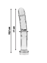 NEBULA SERIES BY IBIZA - MODELO 16 DILDO CRISTAL TRANSPARENTE 18.5 CM 