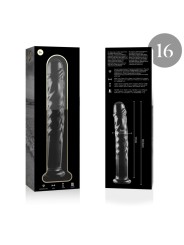 NEBULA SERIES BY IBIZA - MODELO 16 DILDO VIDRO BOROSILICADO TRANSPAREN