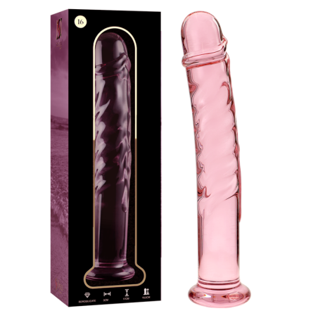 NEBULA SERIES BY IBIZA - MODELL 16 DILDO BOROSILIKATGLAS ROSA 18.5 CM 