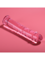 NEBULA SERIES BY IBIZA - MODEL 16 DILDO BOROSILICATE GLASS PINK 18.5 C
