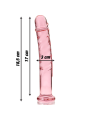NEBULA SERIES BY IBIZA - MODELO 16 DILDO CRISTAL ROSA 18.5 CM -O- 3 CM