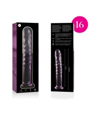 NEBULA SERIES BY IBIZA - MODELO 16 DILDO CRISTAL ROSA 18.5 CM -O- 3 CM
