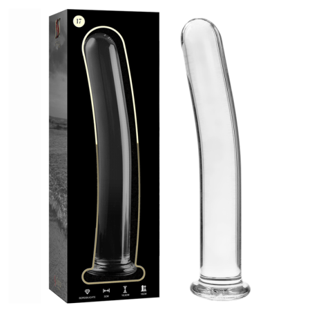 NEBULA SERIES BY IBIZA - MODELLO 17 DILDO IN VETRO BOROSILICATO TRASPA