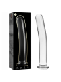 NEBULA SERIES BY IBIZA - MODEL 17 DILDO BOROSILICATE GLASS CLEAR 18.5 