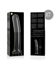 NEBULA SERIES BY IBIZA - MODEL 17 DILDO BOROSILICATE GLASS CLEAR 18.5 