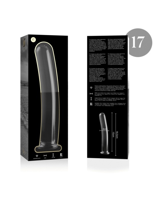 NEBULA SERIES BY IBIZA - MODÈLE 17 GODE EN VERRE BOROSILICATE CLAIR 18