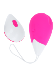 OHMAMA - HUEVO VIBRADOR 10 MODOS ROSA Y BLANCO
