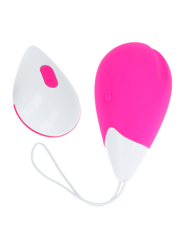 OHMAMA - HUEVO VIBRADOR 10 MODOS ROSA Y BLANCO