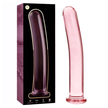 NEBULA SERIES BY IBIZA - MODEL 17 ROZE BOROSILICATE GLAS DILDO 18,5 CM