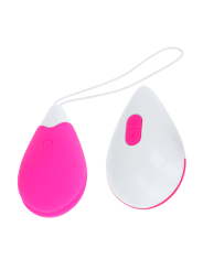 OHMAMA - HUEVO VIBRADOR 10 MODOS ROSA Y BLANCO