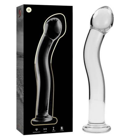 NEBULA SERIES BY IBIZA - MODELO 18 DILDO CRISTAL TRANSPARENTE 18.5 CM 