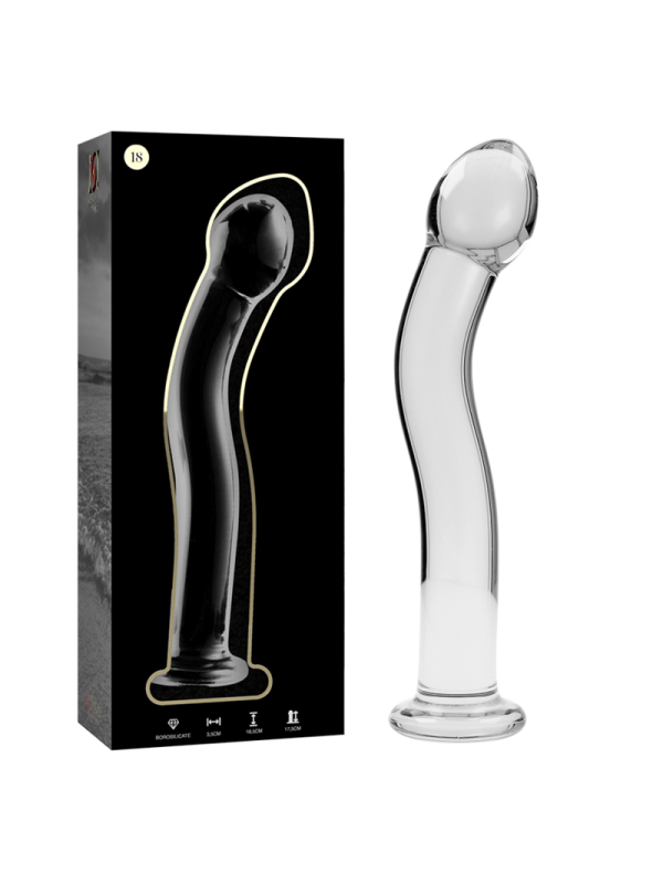 NEBULA SERIES BY IBIZA - MODELO 18 DILDO CRISTAL TRANSPARENTE 18.5 CM 