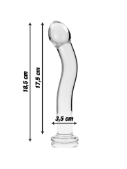 NEBULA SERIES BY IBIZA - MODELO 18 DILDO CRISTAL TRANSPARENTE 18.5 CM 