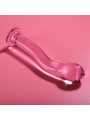 NEBULA SERIES BY IBIZA - MODEL 18 DILDO BOROSILICATE GLASS PINK 18.5 C