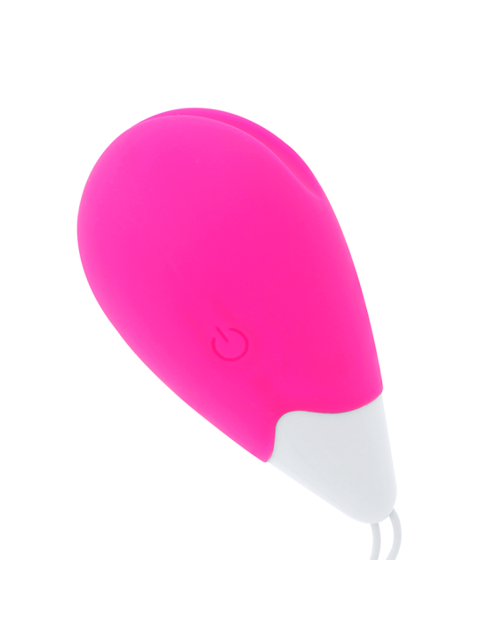 OHMAMA - HUEVO VIBRADOR 10 MODOS ROSA Y BLANCO