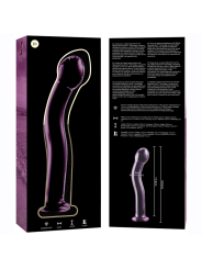 NEBULA SERIES BY IBIZA - MODEL 18 ROZE BOROSILICATE GLAS DILDO 18,5 CM