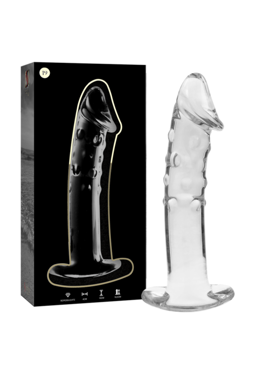 NEBULA SERIES BY IBIZA - MODELO 19 DILDO CRISTAL TRANSPARENTE 18.5 CM 