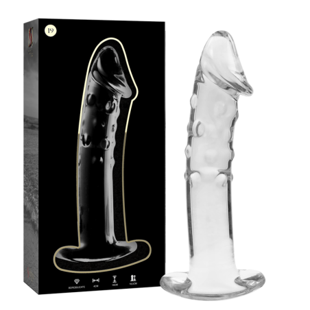 NEBULA SERIES BY IBIZA - MODELO 19 DILDO VIDRO BOROSILICADO TRANSPAREN