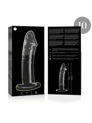 NEBULA SERIES BY IBIZA - MODELLO 19 DILDO IN VETRO BOROSILICATO TRASPA