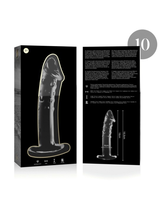 NEBULA SERIES BY IBIZA - MODEL 19 DILDO VAN HELDER BOROSILICATEGLAS 18