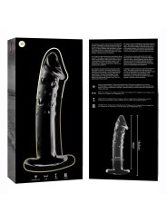 NEBULA SERIES BY IBIZA - MODELLO 19 DILDO IN VETRO BOROSILICATO TRASPA