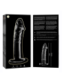 NEBULA SERIES BY IBIZA - MODELO 19 DILDO CRISTAL TRANSPARENTE 18.5 CM 