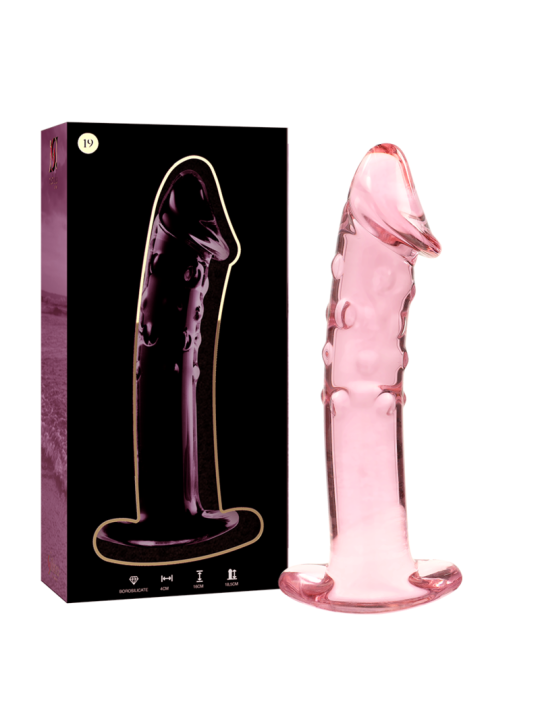 NEBULA SERIES BY IBIZA - MODELL 19 DILDO BOROSILIKATGLAS ROSA 18.5 CM 