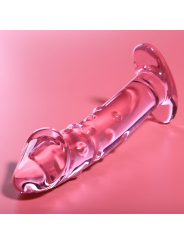NEBULA SERIES BY IBIZA - MODELO 19 DILDO CRISTAL ROSA 18.5 CM -O- 4 CM