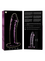 NEBULA SERIES BY IBIZA - MODEL 19 ROZE BOROSILICATE GLAS DILDO 18,5 CM