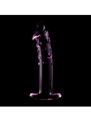 NEBULA SERIES BY IBIZA - MODEL 19 ROZE BOROSILICATE GLAS DILDO 18,5 CM