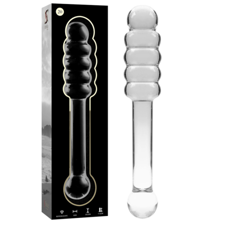 NEBULA SERIES BY IBIZA - MODELLO 20 DILDO IN VETRO BOROSILICATO TRASPA