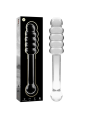 NEBULA SERIES BY IBIZA - MODEL 20 DILDO BOROSILICATE GLASS CLEAR 20.5 