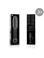 NEBULA SERIES BY IBIZA - MODEL 20 DILDO BOROSILICATE GLASS CLEAR 20.5 