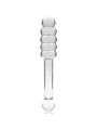 NEBULA SERIES BY IBIZA - MODEL 20 DILDO BOROSILICATE GLASS CLEAR 20.5 