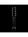 NEBULA SERIES BY IBIZA - MODEL 20 DILDO BOROSILICATE GLASS CLEAR 20.5 