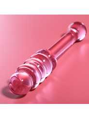 NEBULA SERIES BY IBIZA - MODEL 20 DILDO BOROSILICATE GLASS PINK 20.5 C
