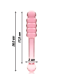 NEBULA SERIES BY IBIZA - MODELO 20 DILDO CRISTAL ROSA 20.5 CM -O- 3 CM