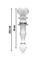 NEBULA SERIES BY IBIZA - MODELLO 21 DILDO IN VETRO BOROSILICATO TRASPA