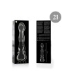 NEBULA SERIES BY IBIZA - MODELLO 21 DILDO IN VETRO BOROSILICATO TRASPA