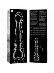 NEBULA SERIES BY IBIZA - MODELL 21 DILDO BOROSILIKATGLAS KLAR 20.5 CM 