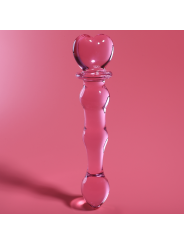 NEBULA SERIES BY IBIZA - MODELO 21 DILDO VIDRO BOROSILICADO ROSA 20.5 