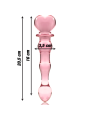 NEBULA SERIES BY IBIZA - MODEL 21 DILDO BOROSILICATE GLASS PINK 20.5 C
