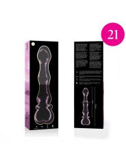 NEBULA SERIES BY IBIZA - MODELO 21 DILDO VIDRO BOROSILICADO ROSA 20.5 