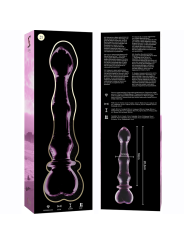 NEBULA SERIES BY IBIZA - MODELO 21 DILDO VIDRO BOROSILICADO ROSA 20.5 
